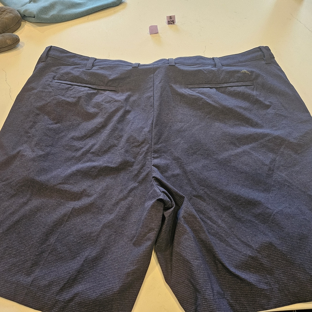 Tommy Bahama Men's Navy Textured Flat-Front Shorts
